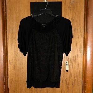 Elegant Black Lace Top